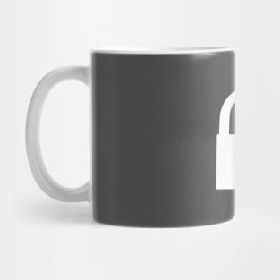 "The Key to My Heart: A Padlock Artwork Mug